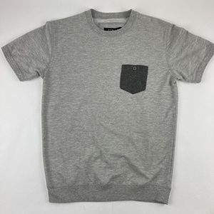 21 Men Sweatshirt Mens Small Gray Pocket